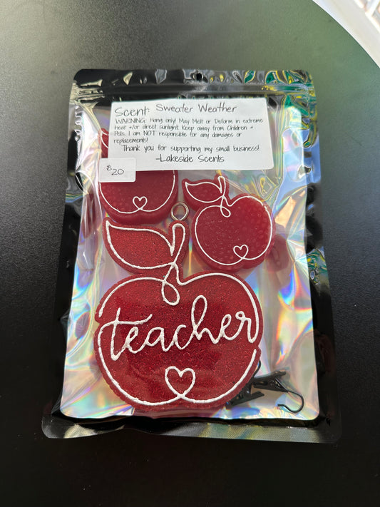 Teacher Apple Set- Sweater Weather
