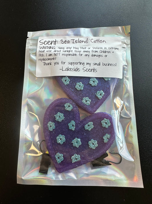 Flower Heart Vents-Sea Island Cotton