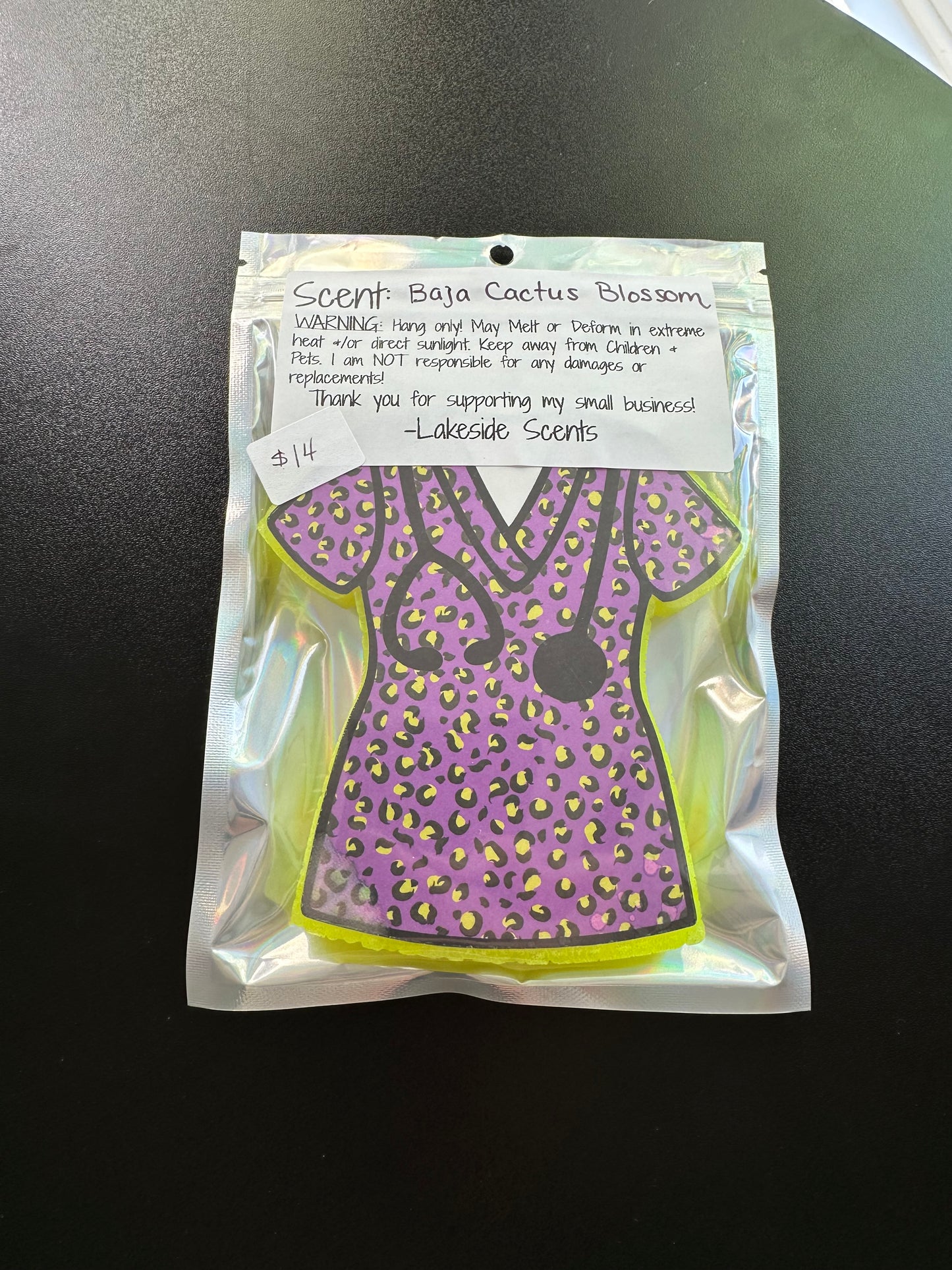 Scrub Top- Baja Cactus Blossom