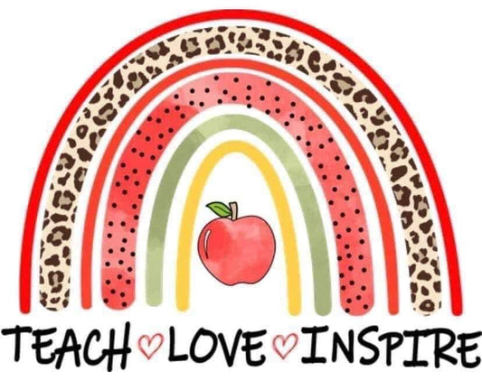 Teach Love Inspire Rainbow