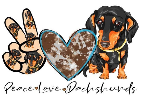 Peace Love Dachshunds