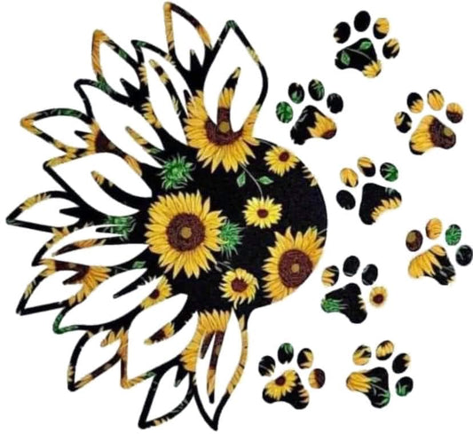 Sunflower Paw Prints