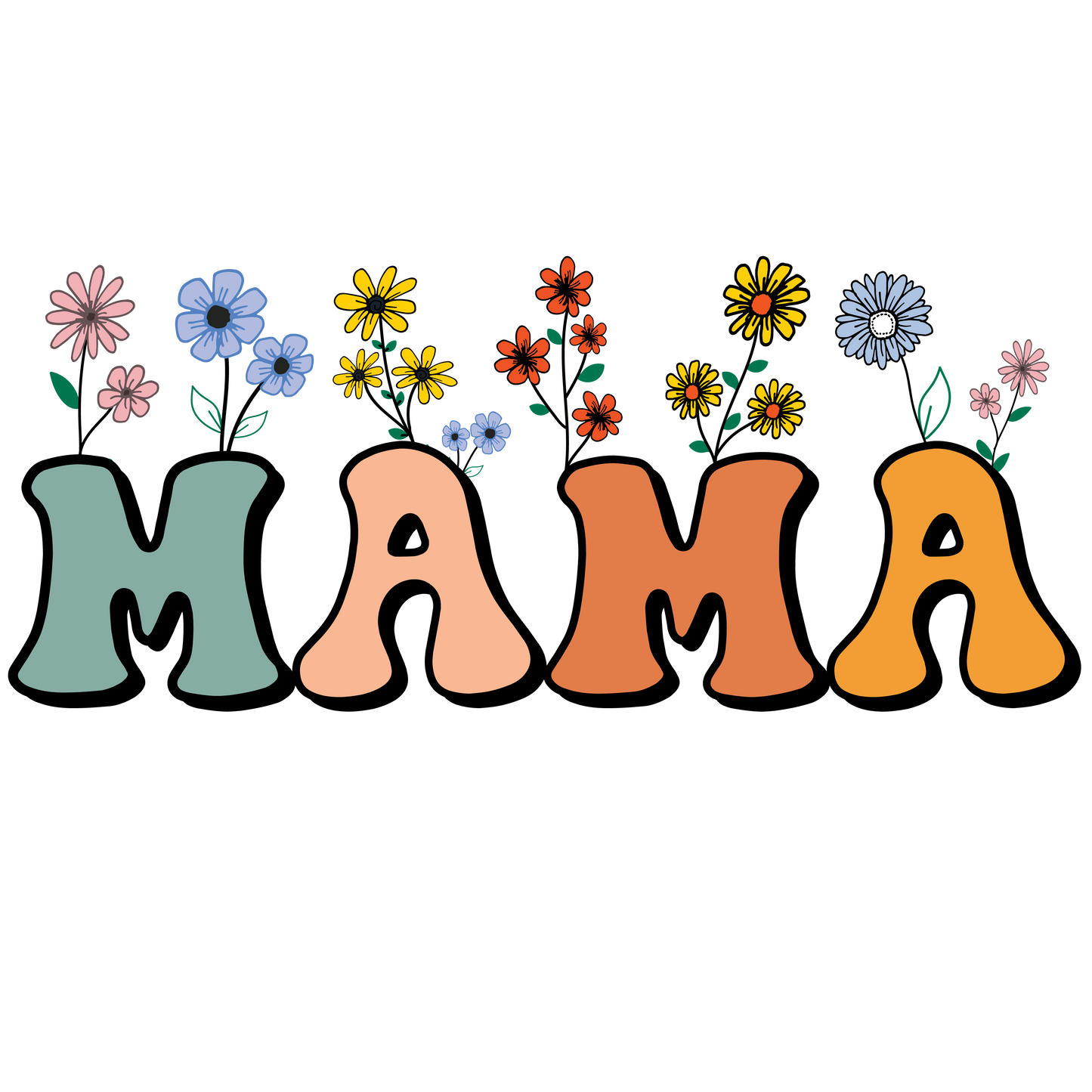 Mama w/ Flowers